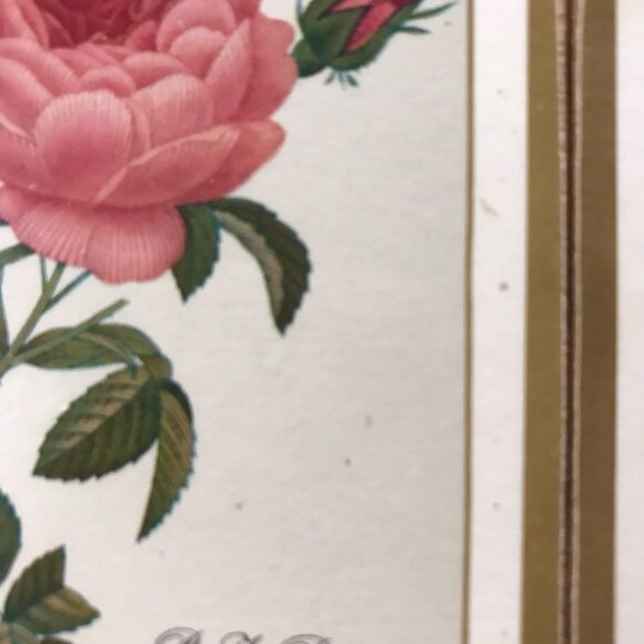 Vintage "Redoute Rose" Pimpernel Coasters Set of 6 Made In England Barware - Picture 9 of 11